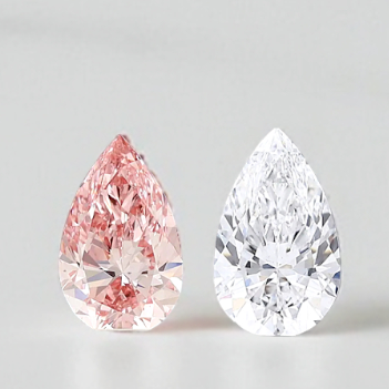 Toi Et Moi Pink & White Lab Diamond Engagement Ring - Options