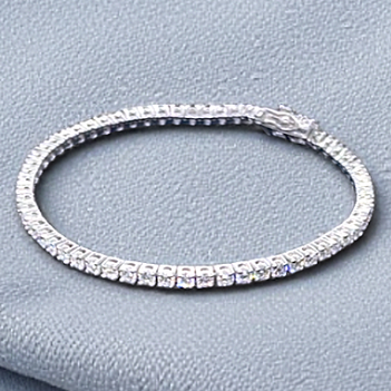 Platinum Diamond Tennis Bracelet 5.00 Carats - F/VS