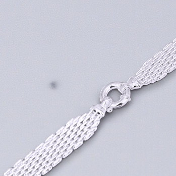 Sterling Silver Mens Mesh Bracelet