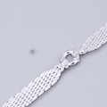 Sterling Silver Mens Mesh Bracelet - Pobjoy Diamonds