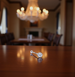 Titanium & Silver 0.80 Carat Lab Diamond Belly Ring - Special Black Friday Offer