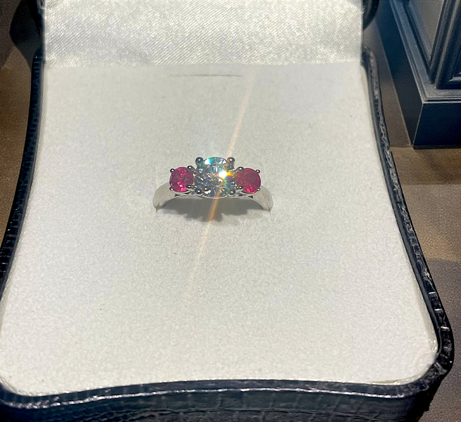 Diamond & Ruby Trilogy Ring - Options - Pobjoy Diamonds
