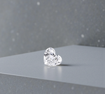 Lab Diamond Dangly Heart Belly Ring D-E/VS1 - Pobjoy Diamonds