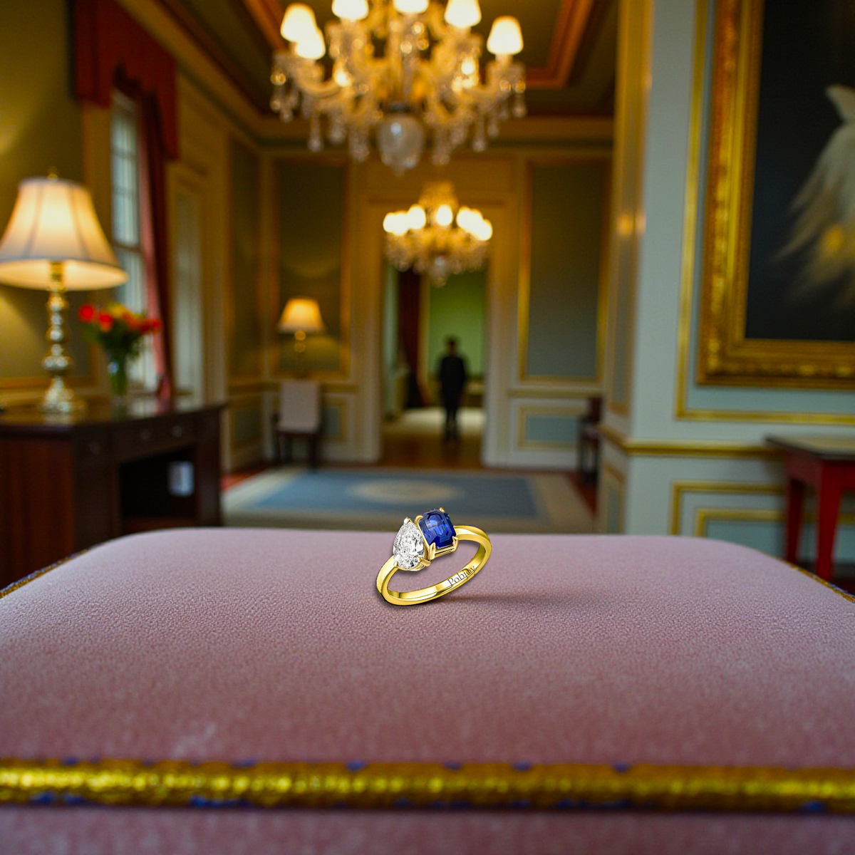 Toi Et Moi Diamond & Sapphire Engagement Ring - Options - Pobjoy Diamonds