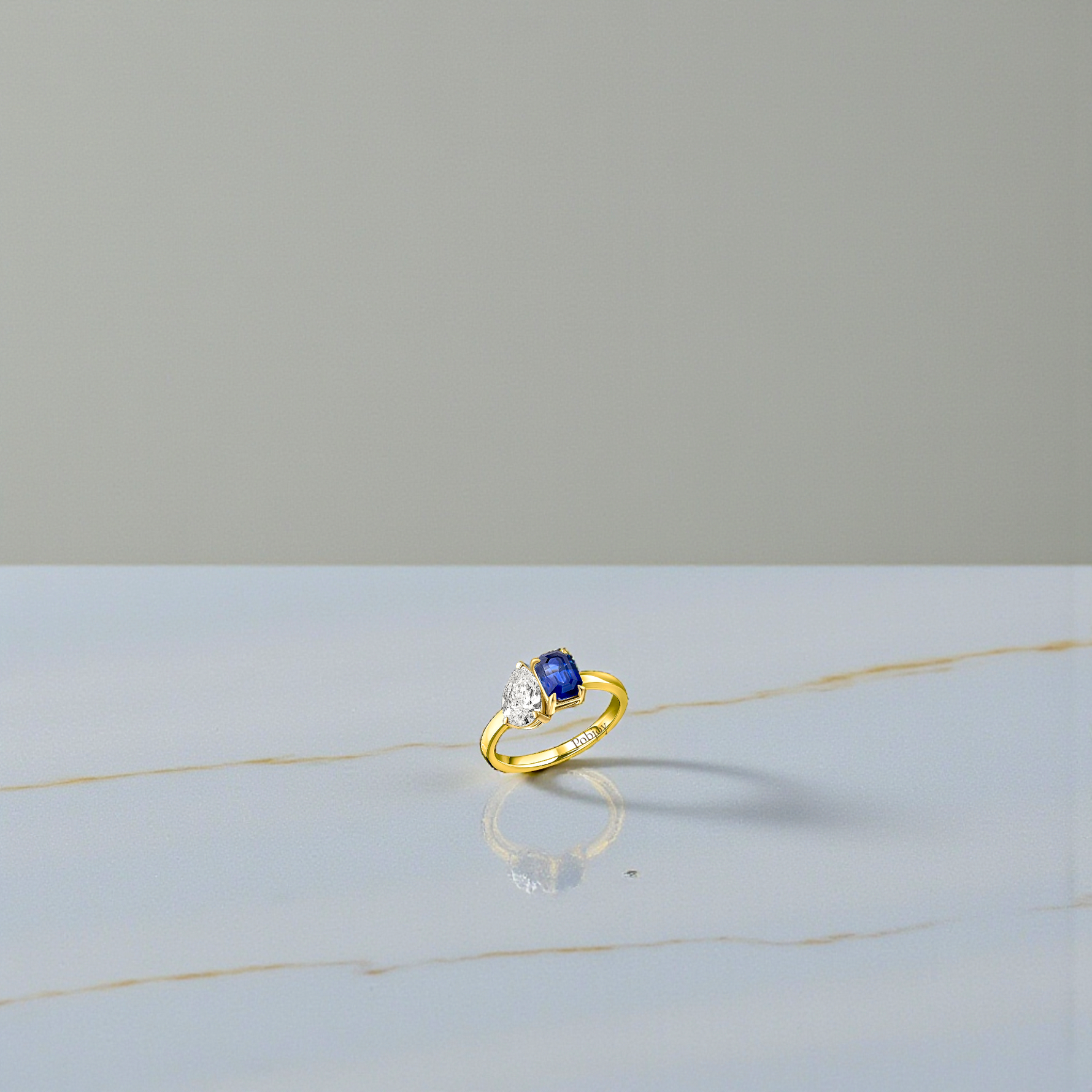 Toi Et Moi Diamond & Sapphire Engagement Ring - Options - Pobjoy Diamonds