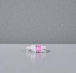 Toi Et Moi Diamond & Pink Sapphire Engagement Ring - 2.64 Carats - Pobjoy Diamonds
