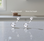 Lab Diamond Belly Ring Twin Solitaires 1.60 Carats E/VVS - Pobjoy Diamonds