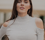 9K Gold Two Feet of Lab Grown Diamonds Necklace -1.54 Carats - Pobjoy Diamonds