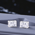 Radiant Brilliant Cut Lab Grown Diamond Earrings - Options