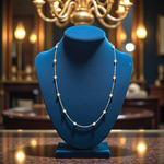 9K Gold Oversize Lab Grown Diamonds Necklace - 2.80 Carats - Pobjoy Diamonds