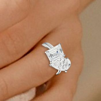 Toi Et Moi Diamond Engagement Ring - Options - Pobjoy Diamonds