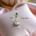 Prong Set Lab Diamond Belly Ring E/VS1 - Options. Pobjoy Diamonds