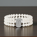 New Triple Strand Cultured Freshwater Pearl Bracelet & Silver Clasp - Pobjoy Diamonds