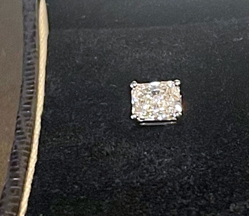 Radiant Brilliant Cut Natural Diamond Earrings-GIA. Options - Pobjoy Diamonds