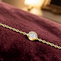 Random Scattered Lab Diamond Necklace -1.70 Carats