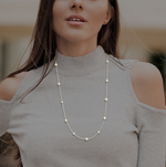 Random Scattered Lab Diamond Necklace -1.70 CaratsPobjoy Diamonds