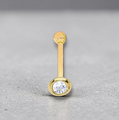 9K Gold & Real Diamond Nose Pin Stud. Pobjoy