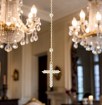 Diamond Oversize Y Necklace - Gold or Platinum - Pobjoy Diamonds
