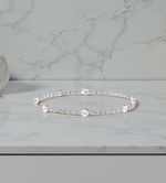 18K Gold Six Diamond Bracelet - Options - Pobjoy Diamonds