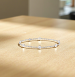 18K Gold Six Diamond Bracelet - Options - Pobjoy Diamonds