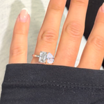 Bespoke Lab Diamond Pear & Natural Emerald Cut Diamond Ring Remodel - Pobjoy Diamonds