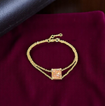 Lab Grown 2.0 carat Vivid Pink Radiant Cut Diamond Bracelet - Options - Pobjoy Diamonds