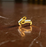 Ladies 18K Gold Diamond Clip-On Earrings-Pobjoy Diamonds