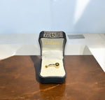 Plain 18K Gold or Platinum Belly Bar - Pobjoy Diamonds
