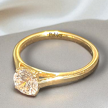 Custom Round Cut Lab Grown Diamond Ring 0.75 To 2.00 Carats