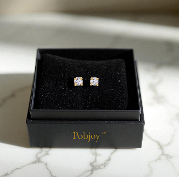 14K Yellow Gold Lab Grown Diamond Earring Studs 0.50 Carat