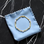 Ladies 9K Yellow & White Gold Kiss Bracelet - Pobjoy Diamonds