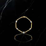 Ladies 9K Yellow & White Gold Kiss Bracelet - Pobjoy Diamonds