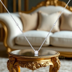 18K Gold Diamond Pendant & Neck Chain 1.64 carats