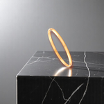 Ladies 9K Gold Diamond Studded D-Shape Bangle - Pobjoy Diamonds