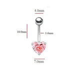 Platinum Fancy Intense Pink Lab Diamond Belly Ring 1.00 Carat - Pobjoy Diamonds