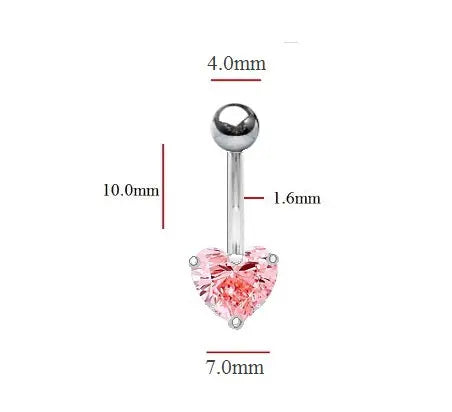 Platinum Fancy Intense Pink Lab Diamond Belly Ring 1.00 Carat - Pobjoy Diamonds