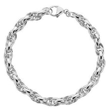 Load image into Gallery viewer, Ladies Sterling Silver Round Link Belcher Bracelet