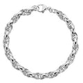 Ladies Sterling Silver Round Link Belcher Bracelet