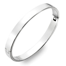 Load image into Gallery viewer, Sterling Silver Hinged Wide Gauge Bangle - Options