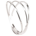 Sterling Silver Three Hoop Russian Bangle