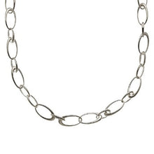 Load image into Gallery viewer, Sterling Silver Oval Hoop Echo Necklace
