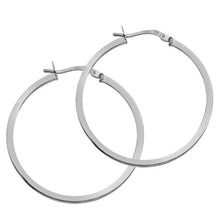 Load image into Gallery viewer, Sterling Silver Large Round Hoop Earrings
