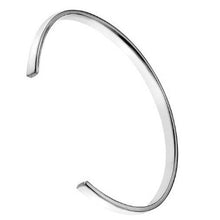 Load image into Gallery viewer, Mens Sterling Silver Cuff Bangle
