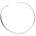 Hammered Sterling Silver Ladies Torque Necklet