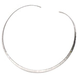 Hammered Sterling Silver Ladies Torque Necklace