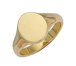 Gold Signet Ring With Hand Sealed Family Crest 