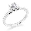 Platinum 0.70 Carat Round Brilliant Solitaire Diamond Ring-Arundel G/Si1 Pobjoy Diamonds