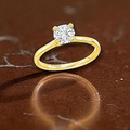 Round Brilliant Cut Lab Diamond Solitaire Engagement Ring  - Riviera - Pobjoy Diamonds