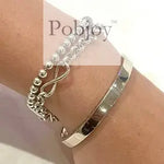 925 Sterling Silver Ladies Bangle - Pobjoy Diamonds