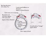 Diamond & Ruby Bespoke Platinum Trilogy Ring-Stage One 40% Payment - Pobjoy Diamonds